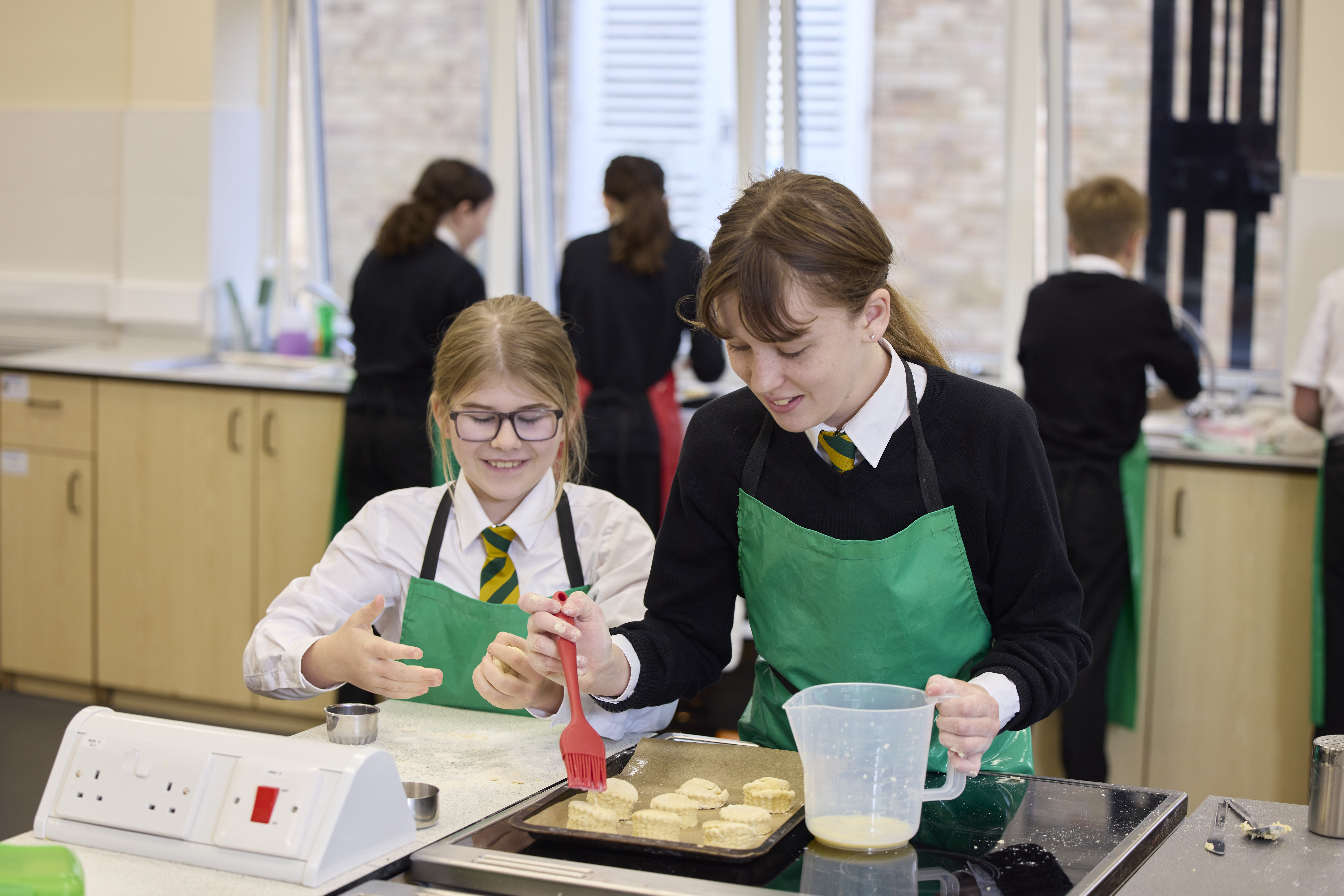 Student conducting a science experiment