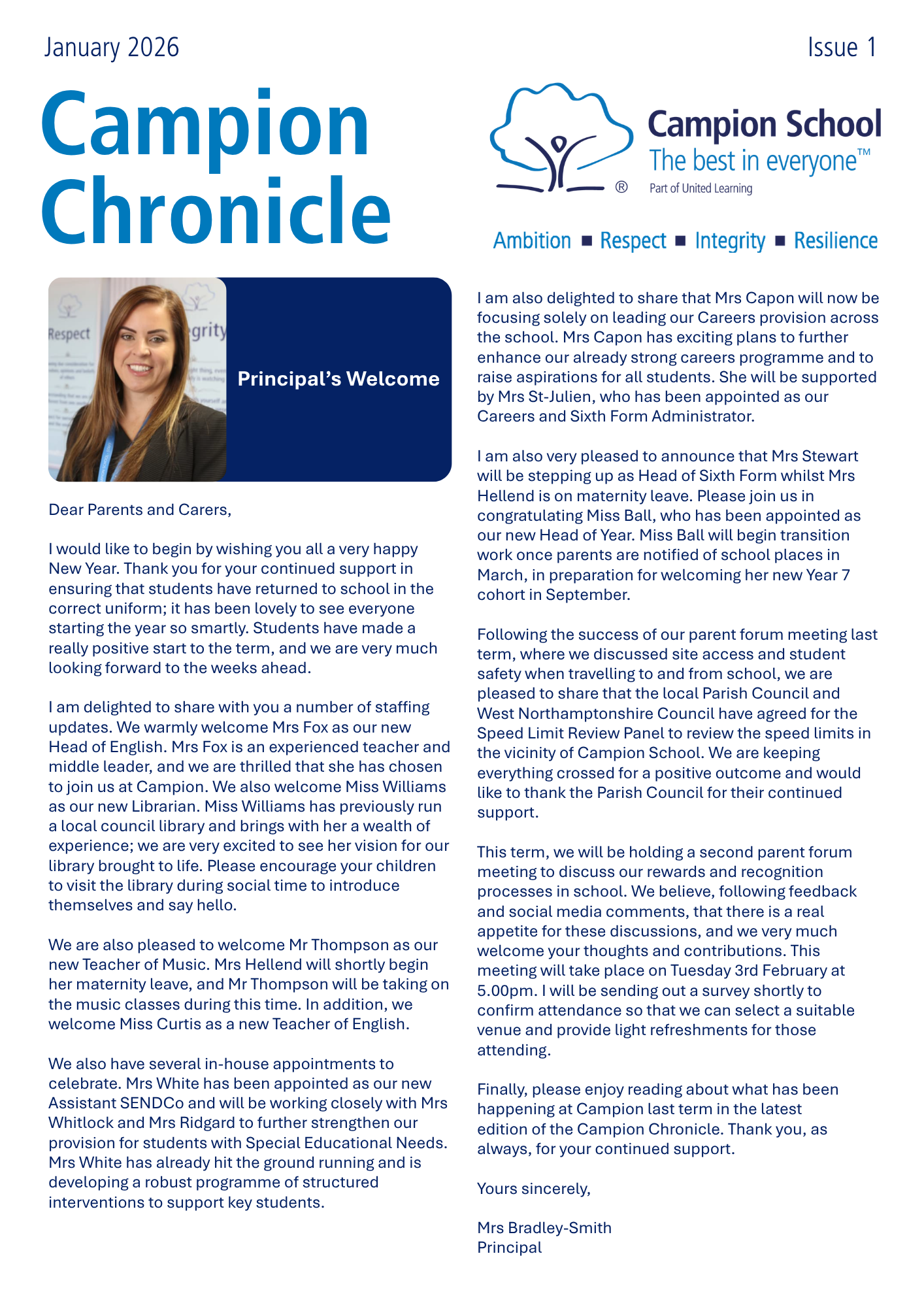 Campion Chronicle - January 2026